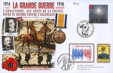 Maxi FDC UNITED KINGDOM - FRANCE "100 years Great War - Marshal HAIG, UK" 2014