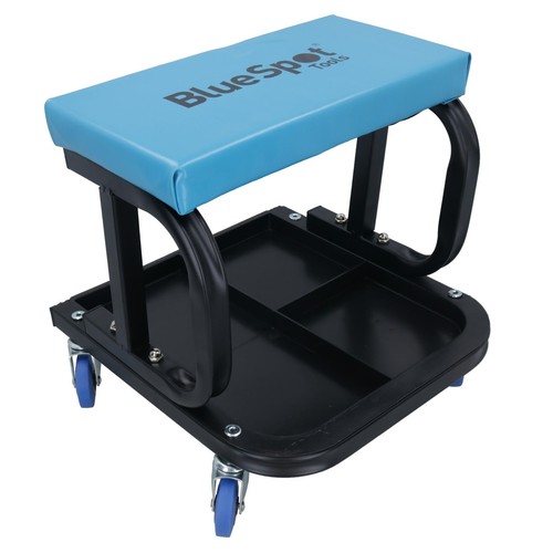 Tabouret roulant rembourré