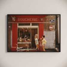 Slim Aarons Saint-tropez Boucherie Poster , Vintage Print