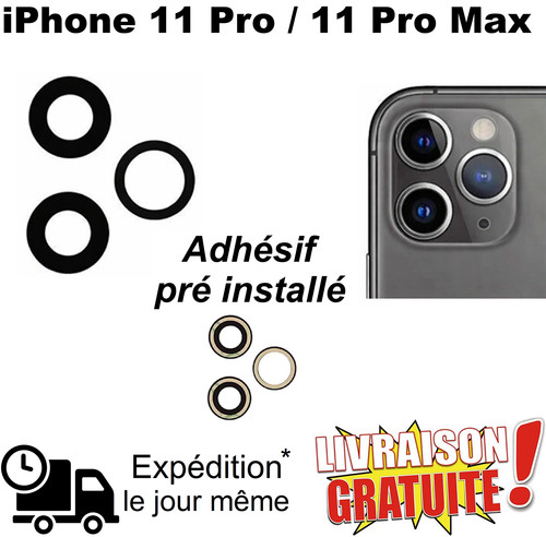 Lentille vitre caméra iphone - lentille,