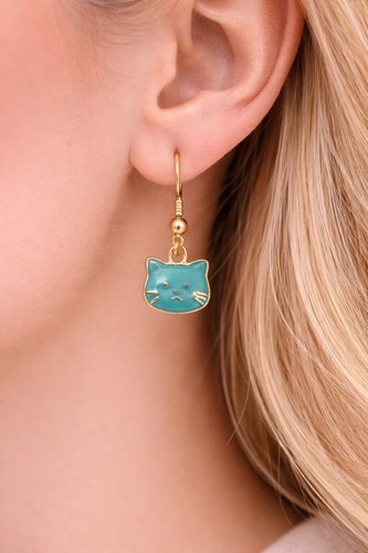 Boucles oreilles chat - boucles, d’oreilles