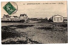 Old postcard 50 - Plage (Channel) - 255. Les Villas et les Cabines - ND Phot