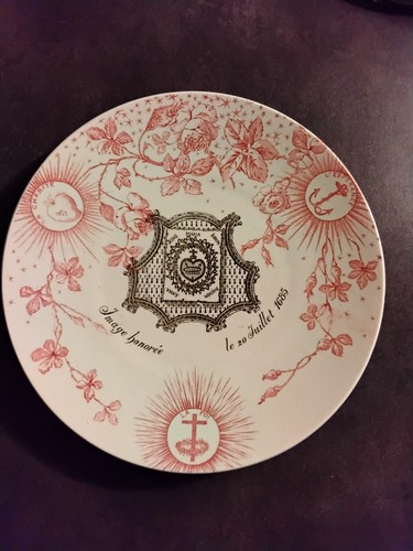 Assiette lunéville foi - lunéville,