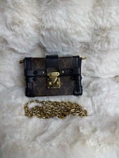 Authentic Louis Vuitton Petite Malle Trunk Mini 11cm Monogram – Excellent