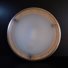 Vintage Decor Opaline Glass Electric Metal Circular Lighting Ceiling Light Lighting N6860