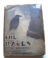 RARE 1930 1st Edition THE RAVEN By E. A. POE Illustrated By F. H. HORVATH w/DJ
