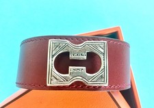 Bracelet hermès cuir brun - hermès,