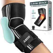 Coudière Sportive avec Bande de Compression - Coudière Musculation de Compres...