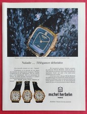 Press advertisement: Michel HERBELIN Paris 1979 NAÏADE watch