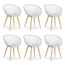 Chaise de jardin Lot de 6 avec