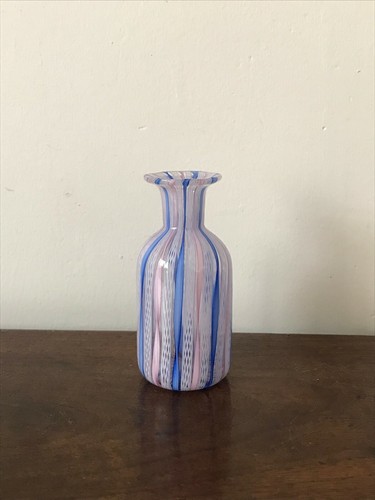 Murano glass bottle decorated - glass,