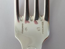 CHRISTOFLE FOURCHETTE ARGENT MASSIF CHINON FILET STERLING 925 MINERVE fork