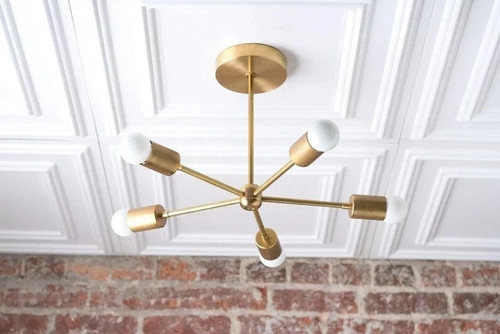 Lustre laiton brossé - lustre,