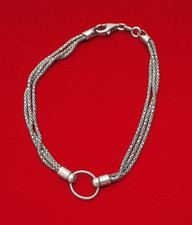 BRACELET VINTAGE - TRIPLE MAILLE EN ARGENT