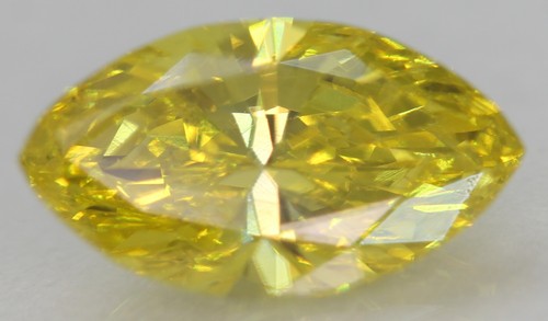 Diamant naturel marquise jaune - diamant,