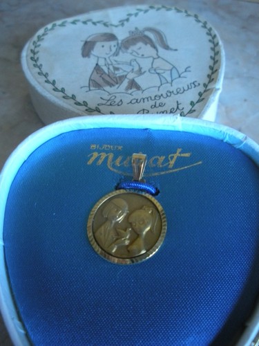 Superbe medaille 18k - or,