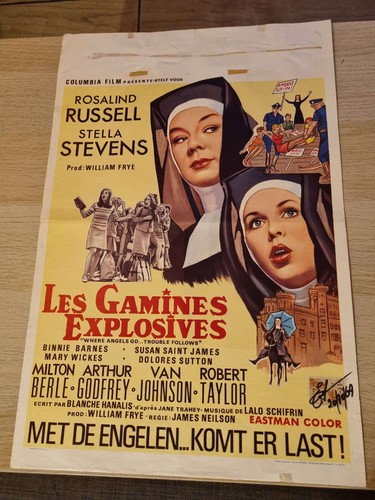 Affiche ancienne cinéma belge