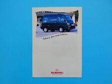 Brochure / Catalogue / Booklet - Subaru Libero - 1.2 SDX and SDX-SR - 09/93