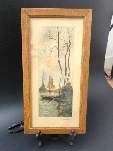 Estampe geo doris gravure - estampe,