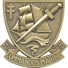 COMMANDO MARINE, insigne de béret, FORCES SPECIALES, Boussemart 2012 (10161)