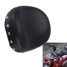 Studded Motorcycle Passenger Sissy Bar Backrest Cusion Pad For Harley Yamaha
