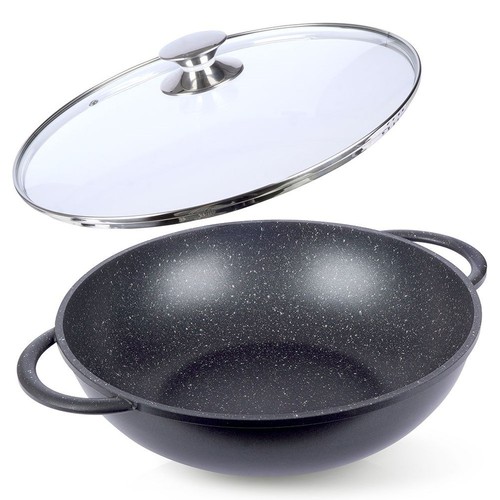 Poêle wok granit avec - wok,