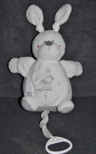 🍀Doudou Lapin Musical Blanc