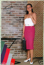 Antique Advertising Fashion Poster Creaphi Made in France Long Skirt Year 80