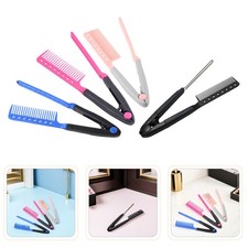  4 Pcs Lisseur Cheveux Brosse