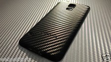 COQUE IMITATION CARBONE NOIR ARRIÈRE DE REMPLACEMENT Samsung Galaxy S5  i9600 
