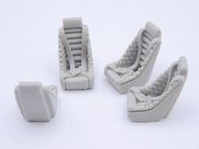 ALEZAN MODELS . ACCESSOIRES 1/43 . SET DE 4 SIEGES BAQUET . ANNEES 1970' .