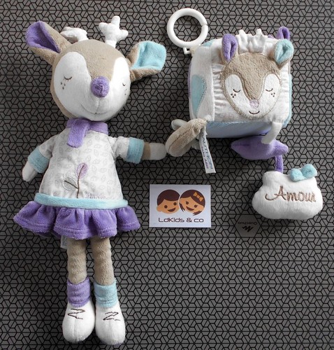 Lot sauthon biche - lot, doudou