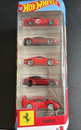Hot wheels pack ferrari new - hot, 5
