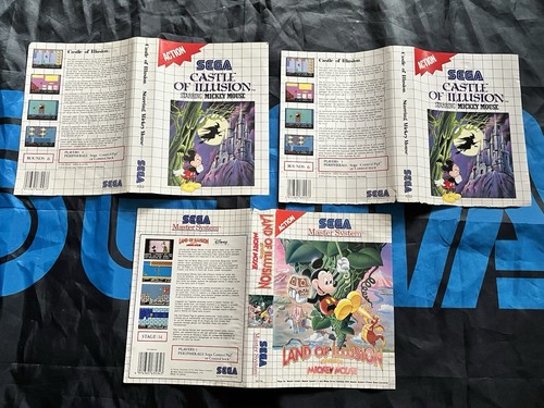 Lot jaquettes pour jeux sega - pour,