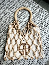 ? ANINE BING – Medium Net Gaia Bag Beige ?