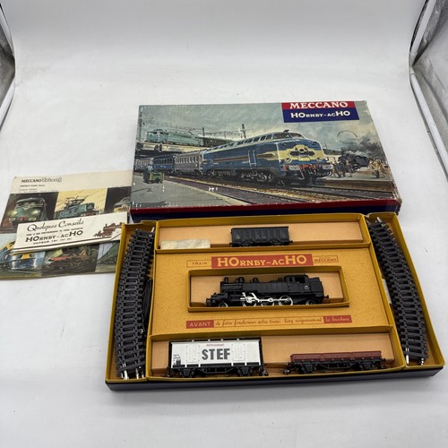 Meccano train box hornby - train,