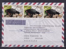 [LM77119] Zaire Cover Lumbumbashi to Bruxelles (Belgium) UNG