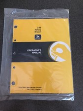 John Deere 246 Rotary Broom Operators Manual