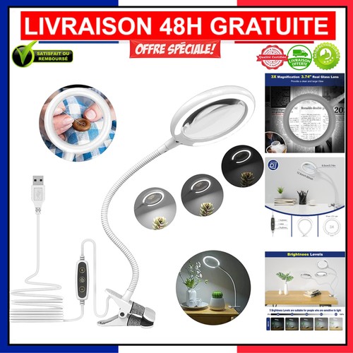 Lampe loupe professionnelle - loupe, 3x