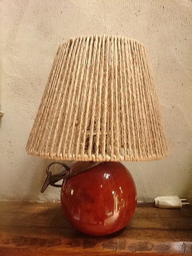 Lampe abat jour corde pied - jour,