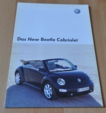2003 Volkswagen VW New Beetle Cabriolet Brochure Prospekt DE