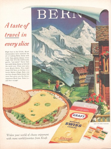1961 kraft swiss cheese - kraft,