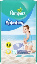 Pampers Couches de Natation Splashers Taille 4 Jusqu'À 5 Tragepack 11 Pièces