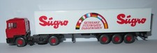 WIKING HO 1/87 CAMION MAN F90 SEMI REMORQUE SÜGRO ESSIEUX rouge NO BOX