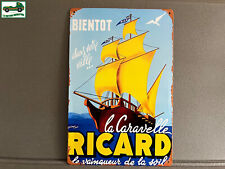 La Caravelle Ricard Pastis 20 x 30 cm advertising metal plaque
