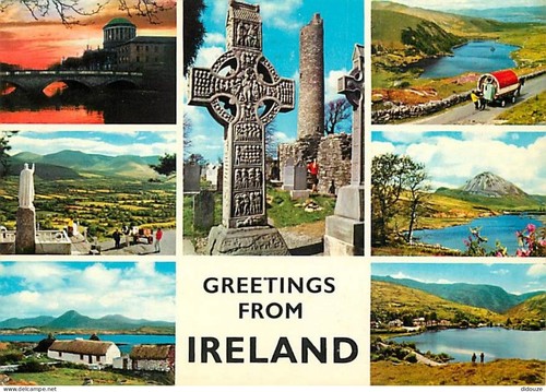 Carte postale irlande - carte,