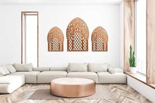 PANNEAU DÉCORATIF AJOURÉ, FENÊTRE MAROCAINE, DÉCORATION MURALE 3D, ORNEMENT, TRI
