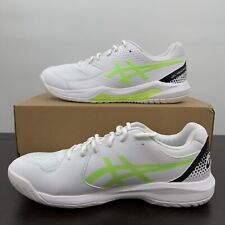 ASICS Gel-Dedicate 8 Pickleball Shoes White Lime Burst Mens Size 12