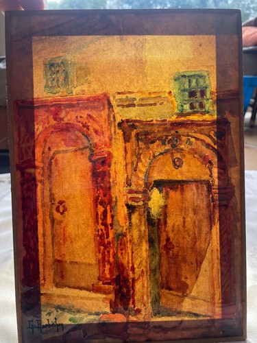 Peinture carton verre - verre-, portes