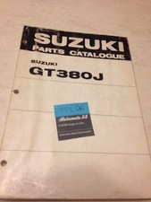Suzuki GT380J GT380 J GT 380 parts list catalogue liste pièce détachées ed. 72